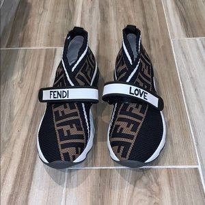 Fendi Black Mesh Sneakers